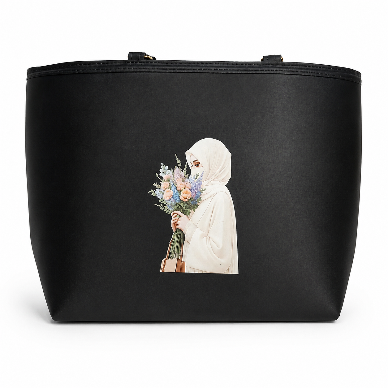 Elegant Beige Printed Crossbody black Shoulder Bag for Women | Premium Casual Shoulder Purse