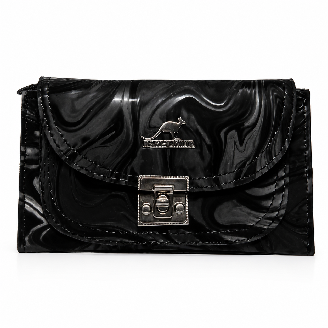 Luxury Beige Marble Pattern Crossbody Clutch Bag for Women | Premium Shoulder Purse