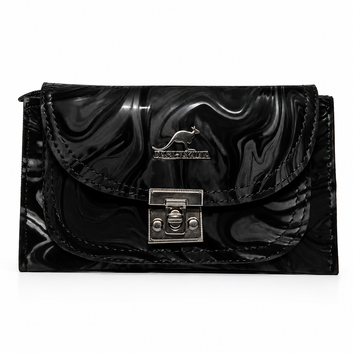 Luxury Beige Marble Pattern Crossbody Clutch Bag for Women | Premium Shoulder Purse