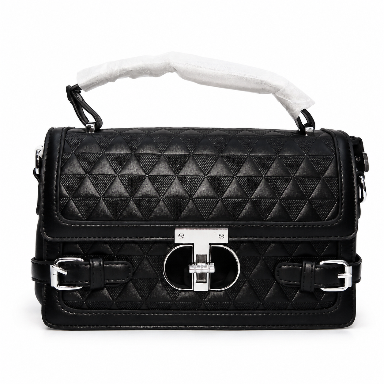 Luxury Quilted Women's Top Handle Bag with Adjustable Crossbody Strap