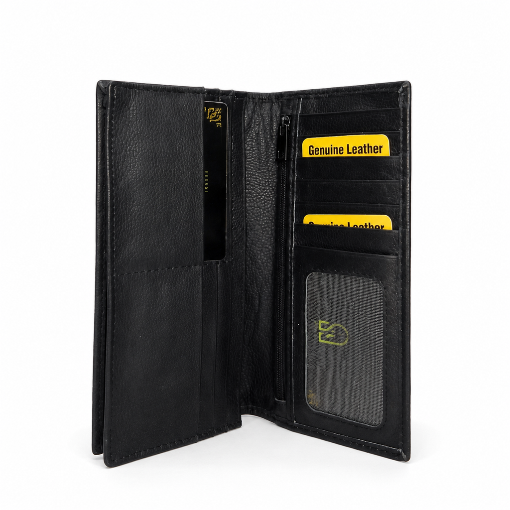 Men's Long Bifold Slim Card Holder Wallet